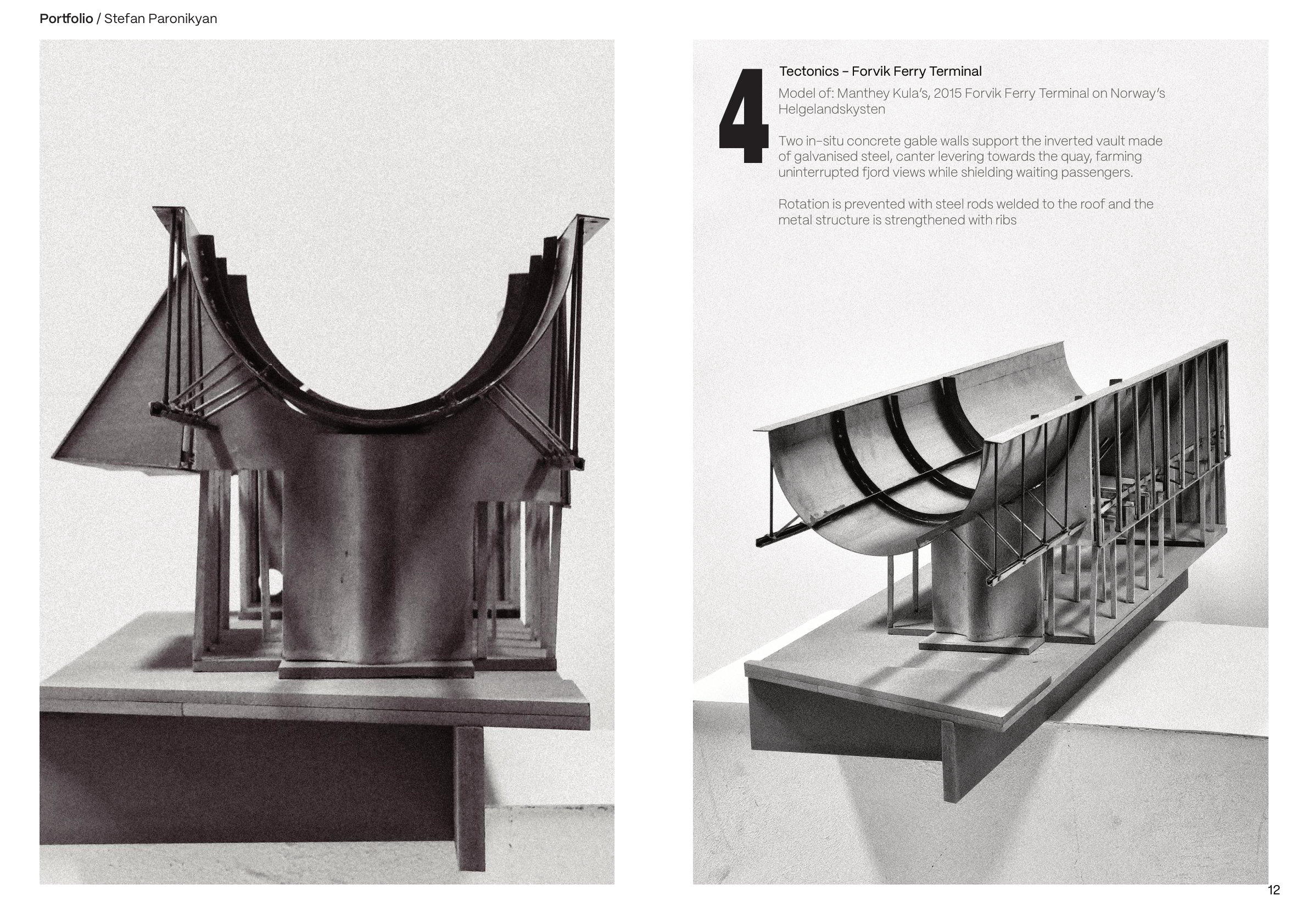 Project page layout for the Forvik study